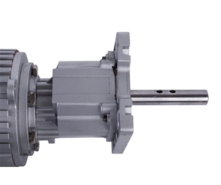 Silver profile of vertical gear reducer